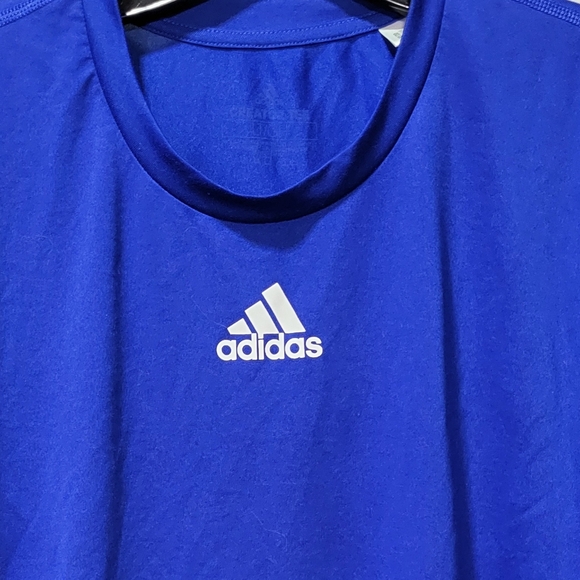 Adidas Men's Royal Blue Creator Short Sleeve Active Tee Shirt Size Large Tall - Picture 5 of 7